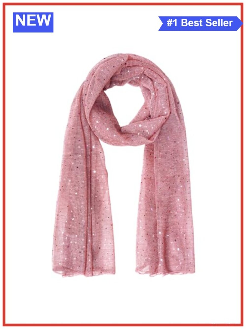 Sheer Chiffon Sequin Head Scarf Oversized Shawl Wrap